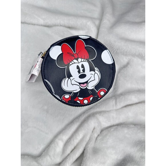 Primark Handbags - Primark Disney Minnie Mouse Clutch Bag Womens Mini Black Polka Dot Zip Purse